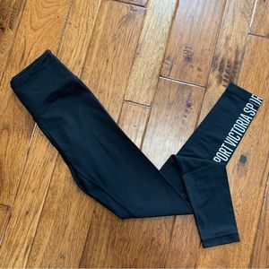 Victorias Secret Sport | black knockout athletic leggings | Sz XS